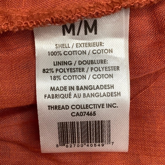 MEXX 2-Piece Smocked Peplum Eyelet Puff Sleeve Shorts Set Size M - Picture 14 of 16